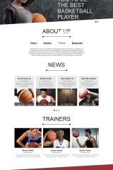 HTML шаблон баскетбола