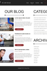 HTML шаблон баскетбола